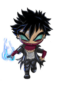 My Hero Academia: Dabi Chibi Digital Art Sticker